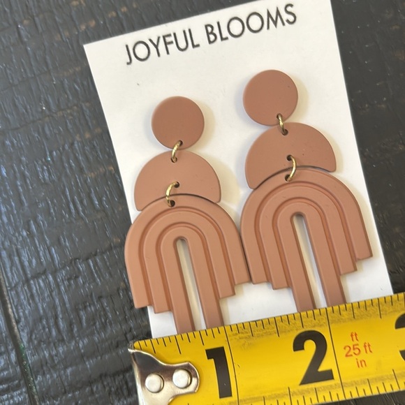 🎈4 LISTINGS FOR $20 Rainbow earrings | drop earnings | geometric earrings - Picture 7 of 7